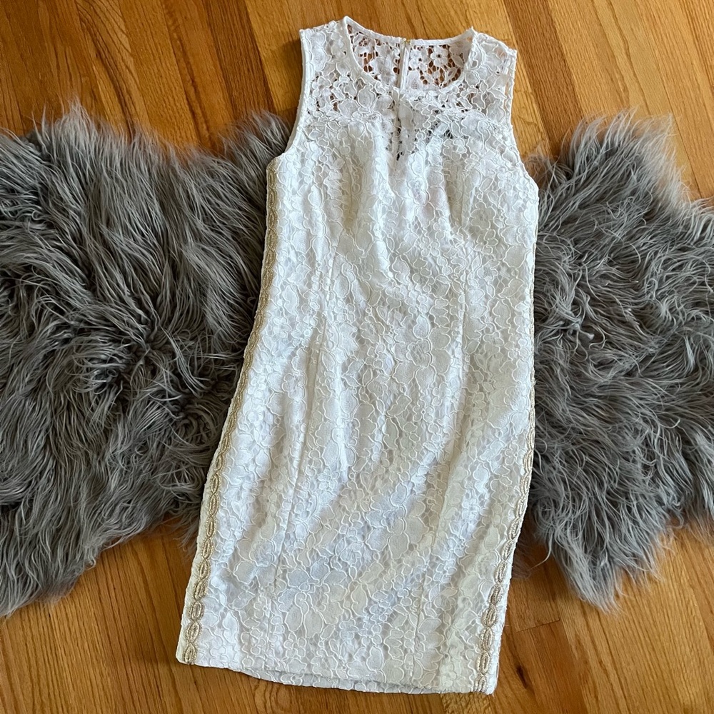 Lilly Pulitzer white lace dress